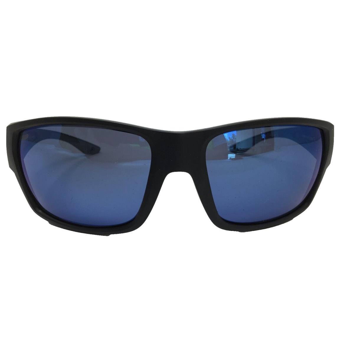 Costa Del Mar Mens Black Bio Resin Blue Polarized Lenses Sunglasses Tailfin 7358 - Frame: Black, Lens: Blue