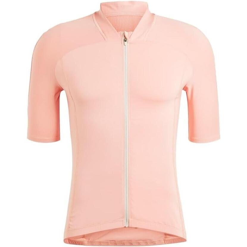 Adidas Short Sleeve The Cycling Jersey S Small IJ8159 Aeroready Peach Orange