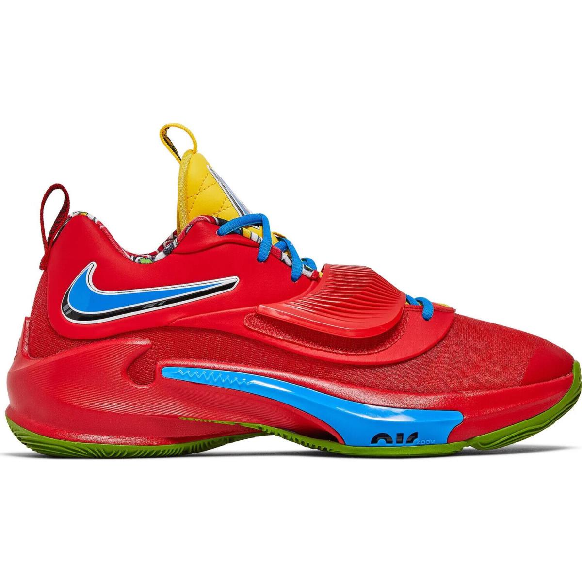 Nike Zoom Freak 3 Nrg Uno 50th Anniversary Red Green Blue DC9364-600 Mens 8-12.5 - Red