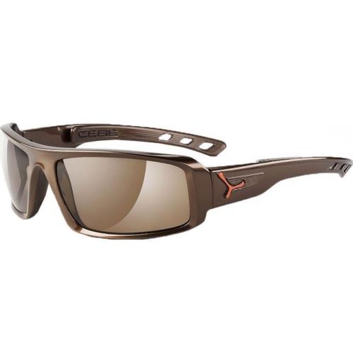Cebe S Sential 2000 Brown Flash Sunglasses with Deep Dark Brown Frame