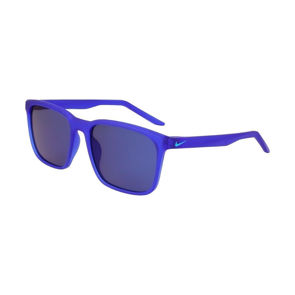 Nike RAVE-P-FD1849-416-5718 Matte Racer Blue Sunglasses - Frame: MATTE RACER BLUE, Lens: PLAR BLUE