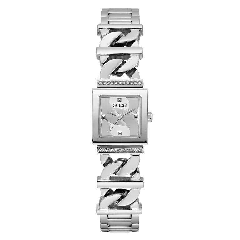 Guess Ladies Silver Tone Silver Analog Watch GW0603L1