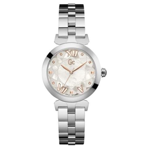 Guess Collection Mother of Pearl Dial Stainless Steel Women`s Watch Y19001L1