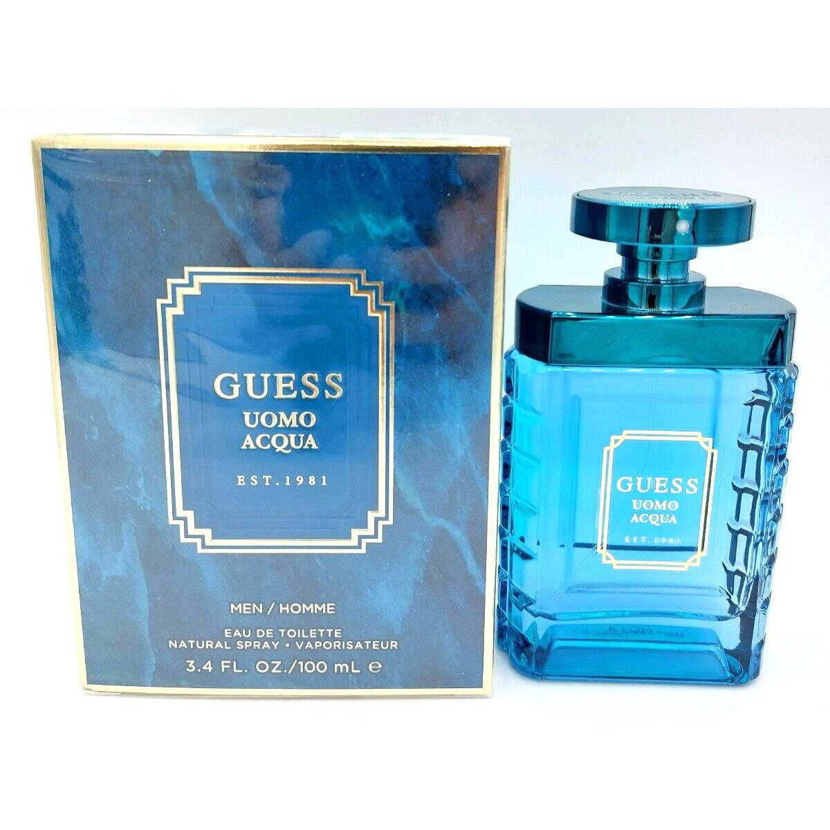 Guess Uomo Acqua Est. 1981 For Men Edt Spray 100ml / 3.4oz