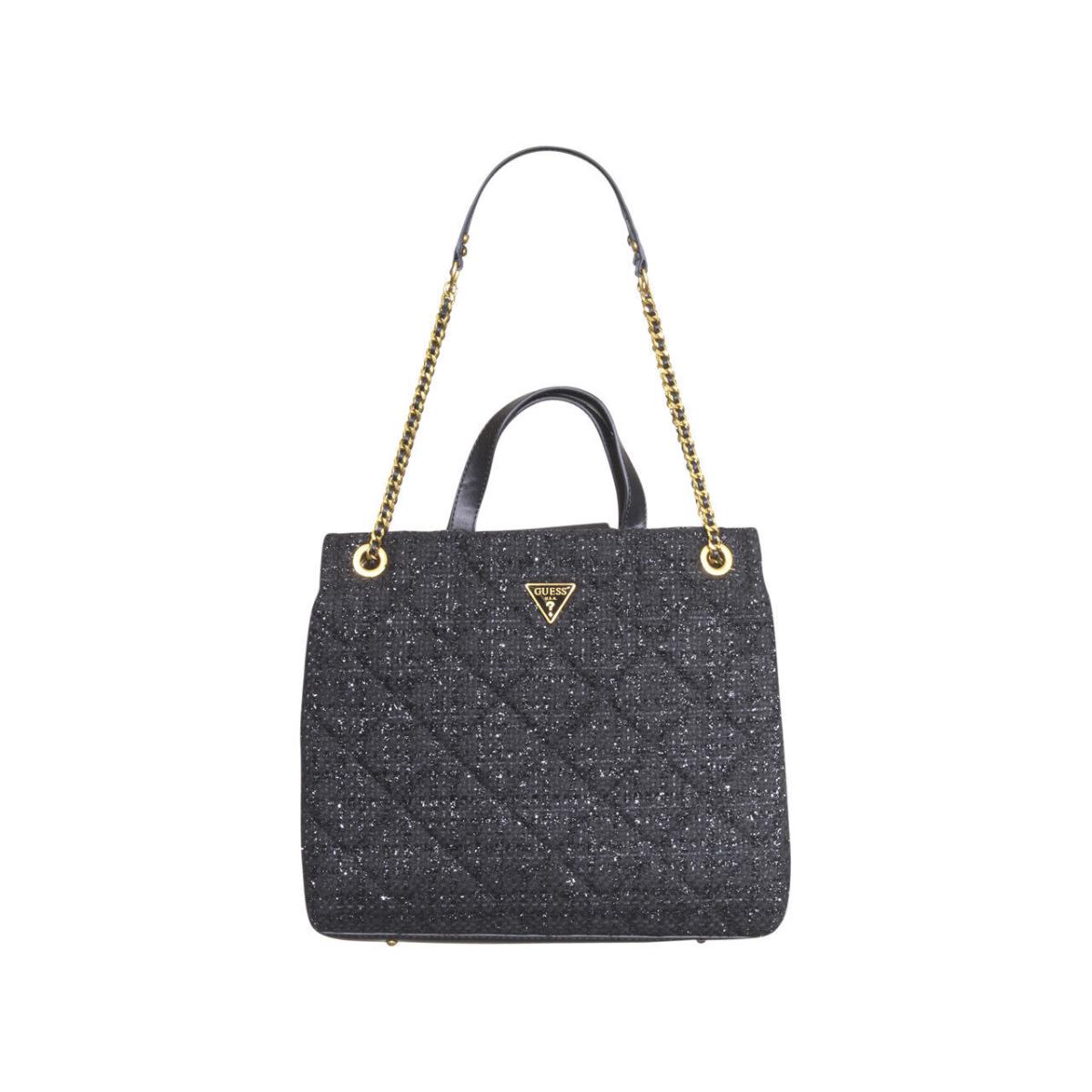 Guess Women`s Cessily Girlfriend Shopper Handbag Black TA767924