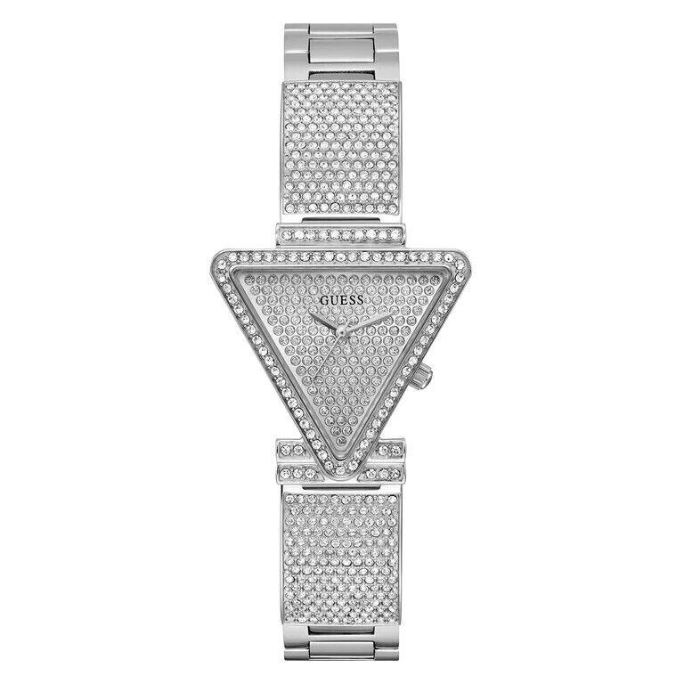 Guess Ladies 30mm Watch - Silver Strap Diamond Dial Band Watch GW0644L1