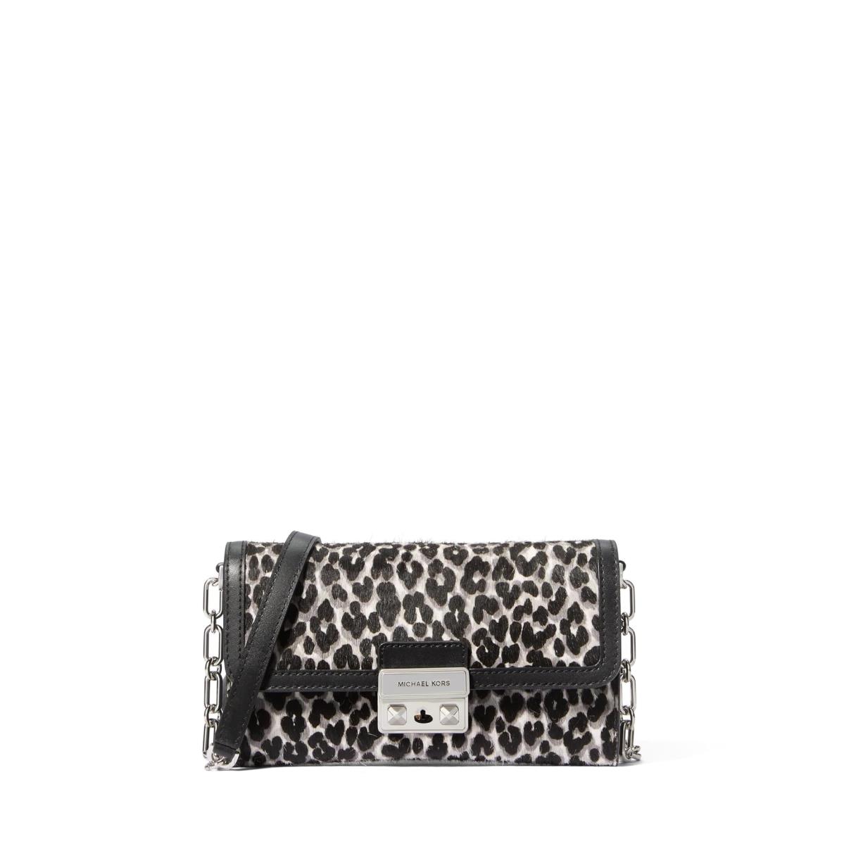 Woman`s Handbags Michael Michael Kors Tribeca Large Wallet On A Chain Crossbody Black Multi