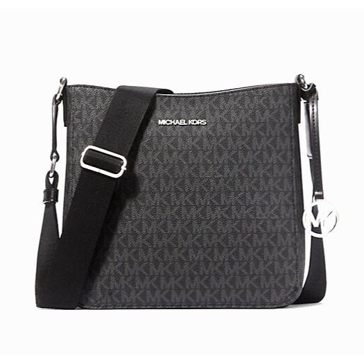 Michael Kors Jet Set Travel Small Signature Logo Messenger Bag Black Dustbag