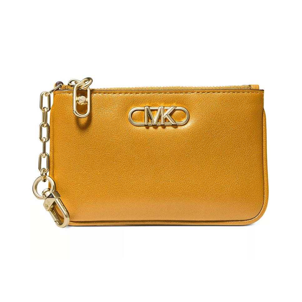 Kors Parker Leather Key Card Holder Wallet Marigold 0957