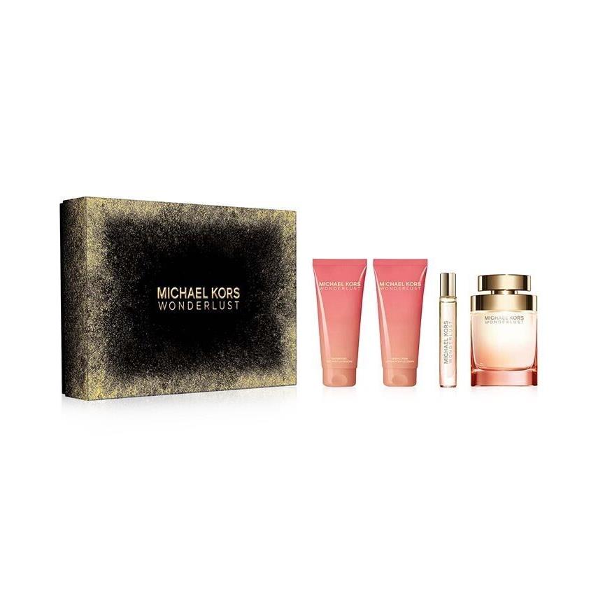 Michael Kors Wonderlust 4Pc Set For Women 3.4oz Edp+shower Gel+body Lotion