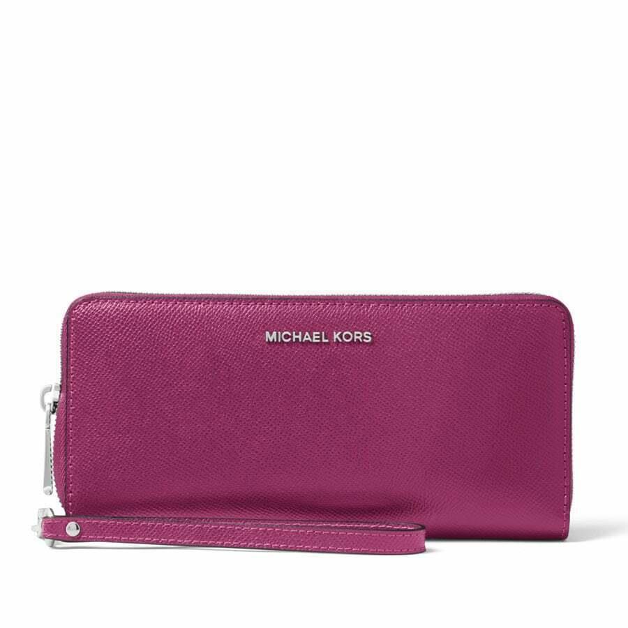 Michael Kors Money Pieces Travel Continental Wallet in Garnet