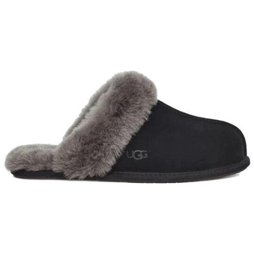 Ugg Australia Women`s Scuffette II Slippers Black Grey 1106872 Black/Grey