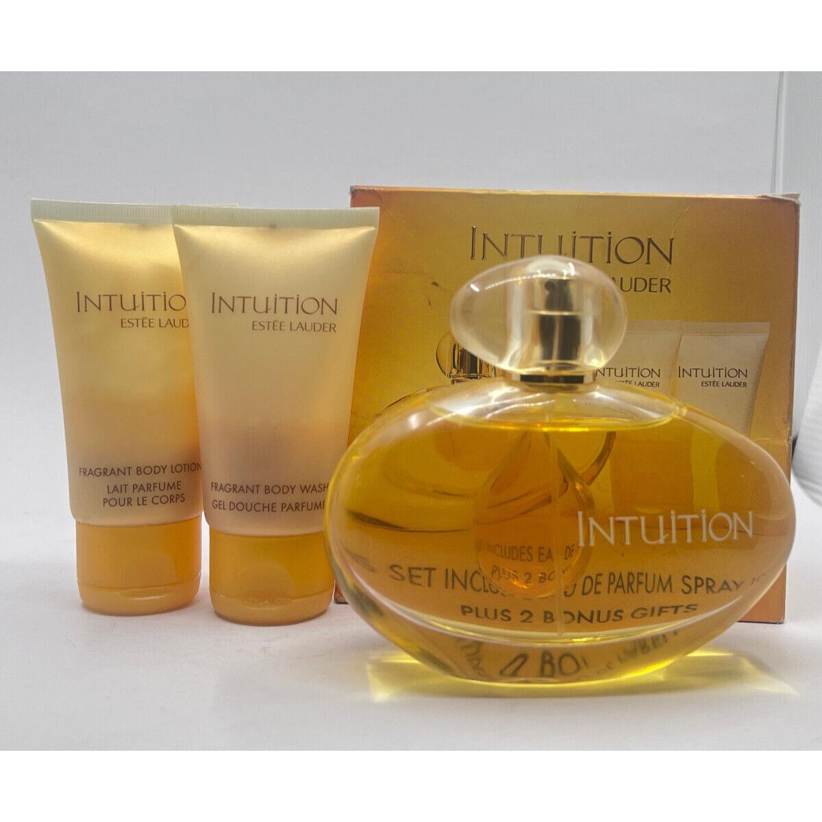 Intuition By Estee Lauder 3 Piece Set- Check Description-vintage