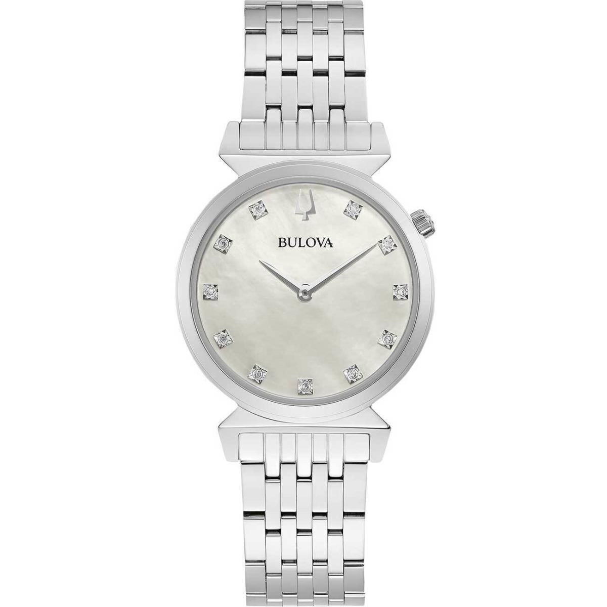 Bulova 96P216 Ladies Watch Regatta 11 Diamonds 30mm 3ATM