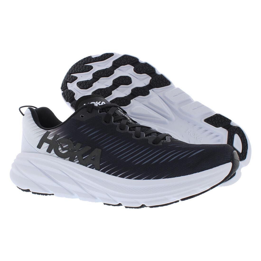 Hoka One One Rincon 3 Womens Shoes - Black/White, Main: Multi-Colored