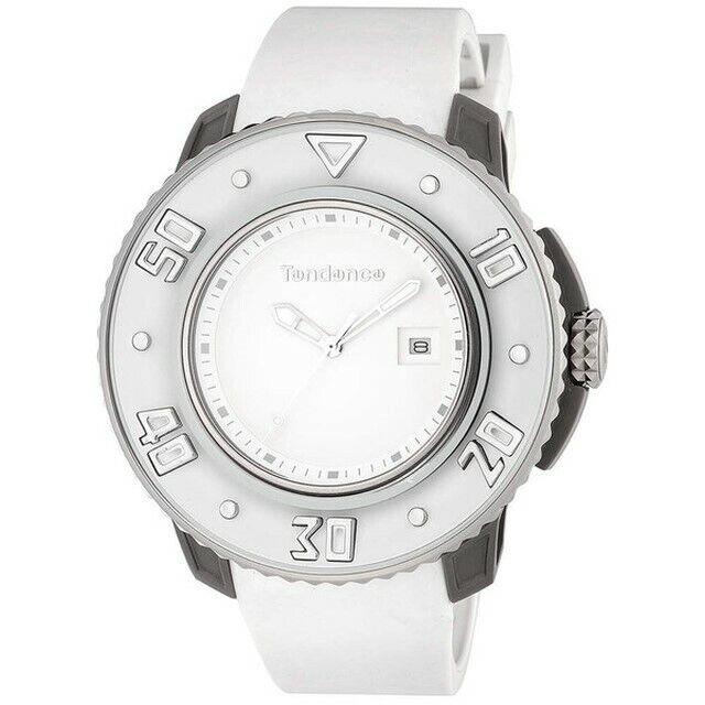 Tendence G-52 02103002 Men`s Quartz Watch White Dial Titanium 52mm