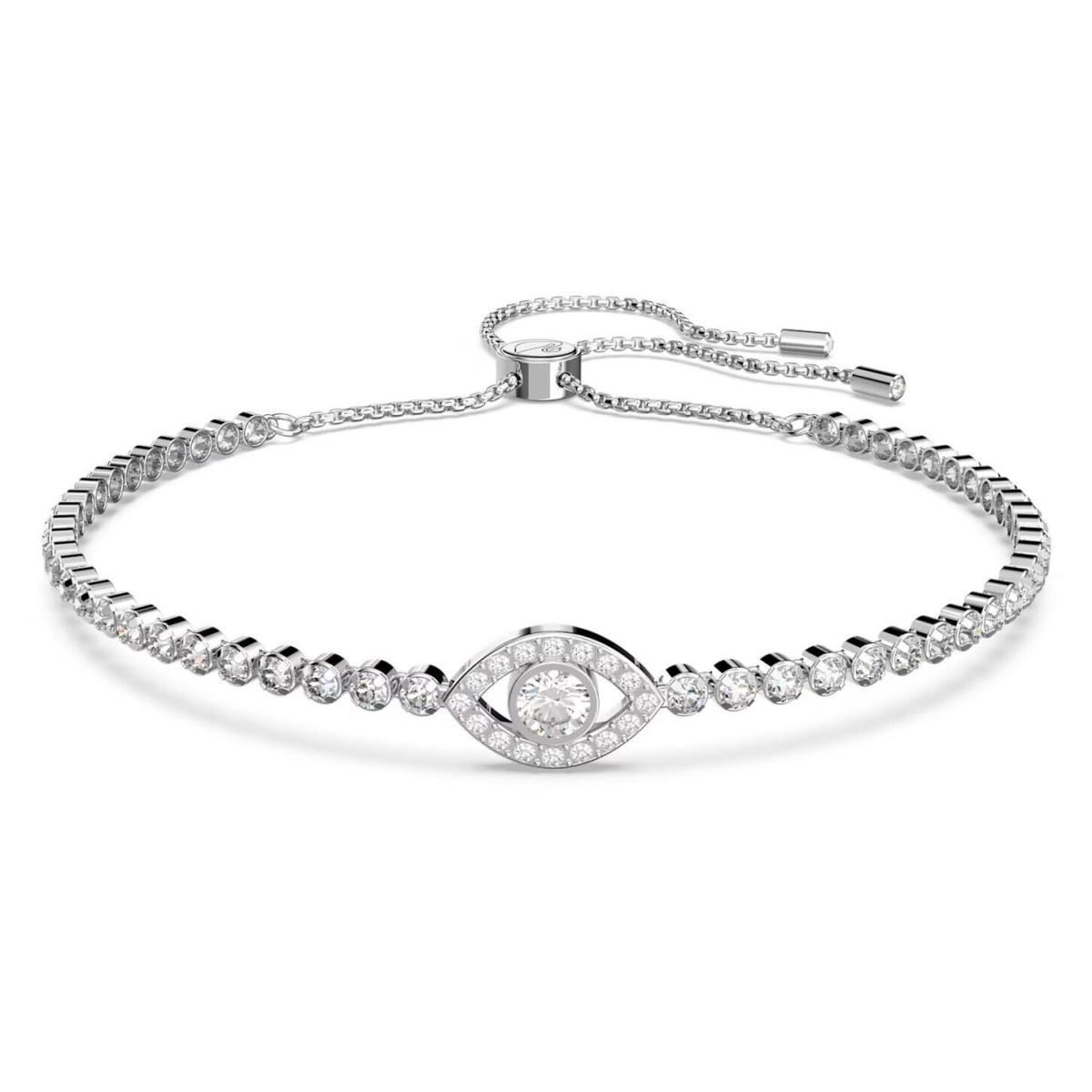 Swarovski Subtle Bracelet Evil Eye White Rhodium Plated -5632062