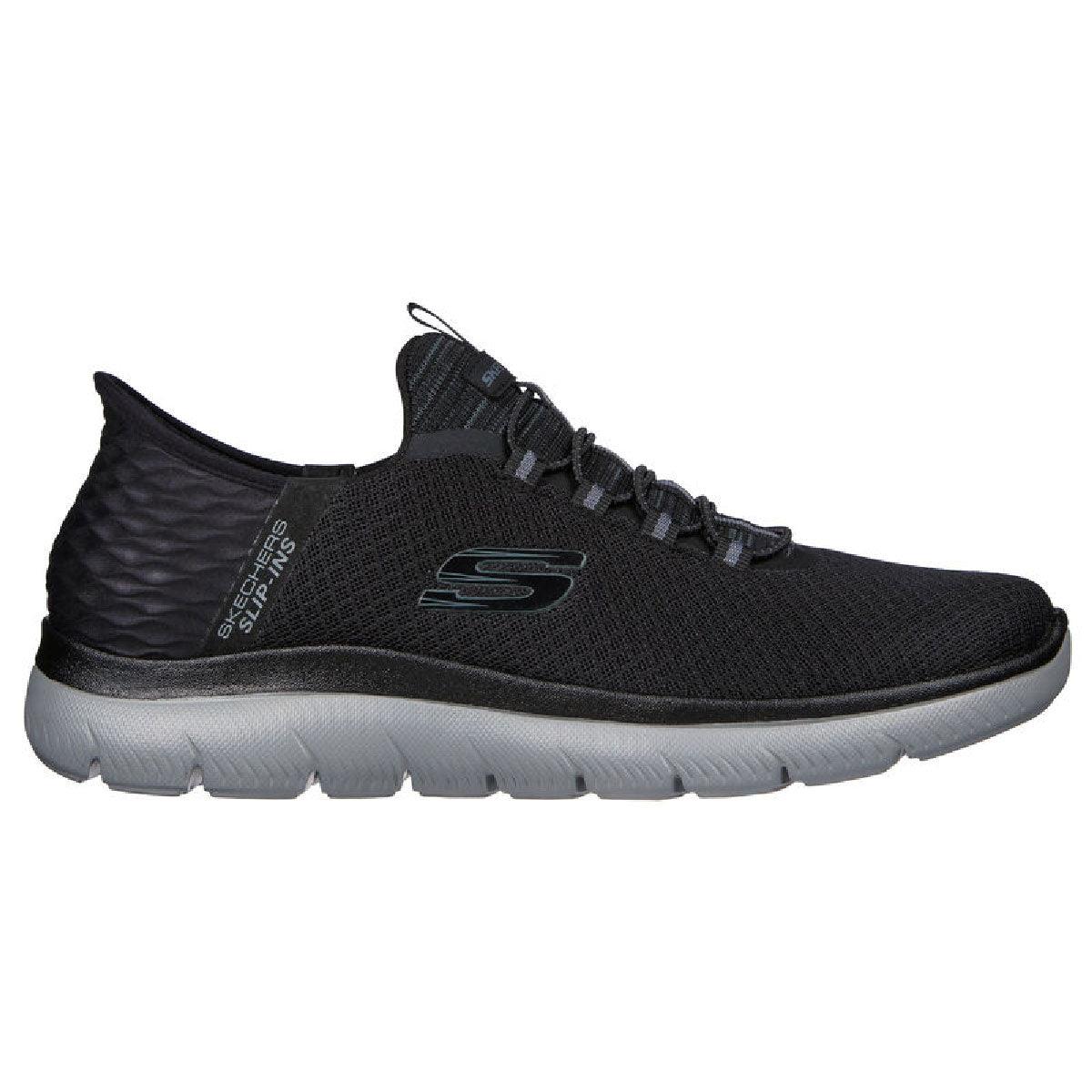 Skechers Men`s Summits High Range Slip-ins Black/charcoal Low Top Sneaker - Description/Title/Image