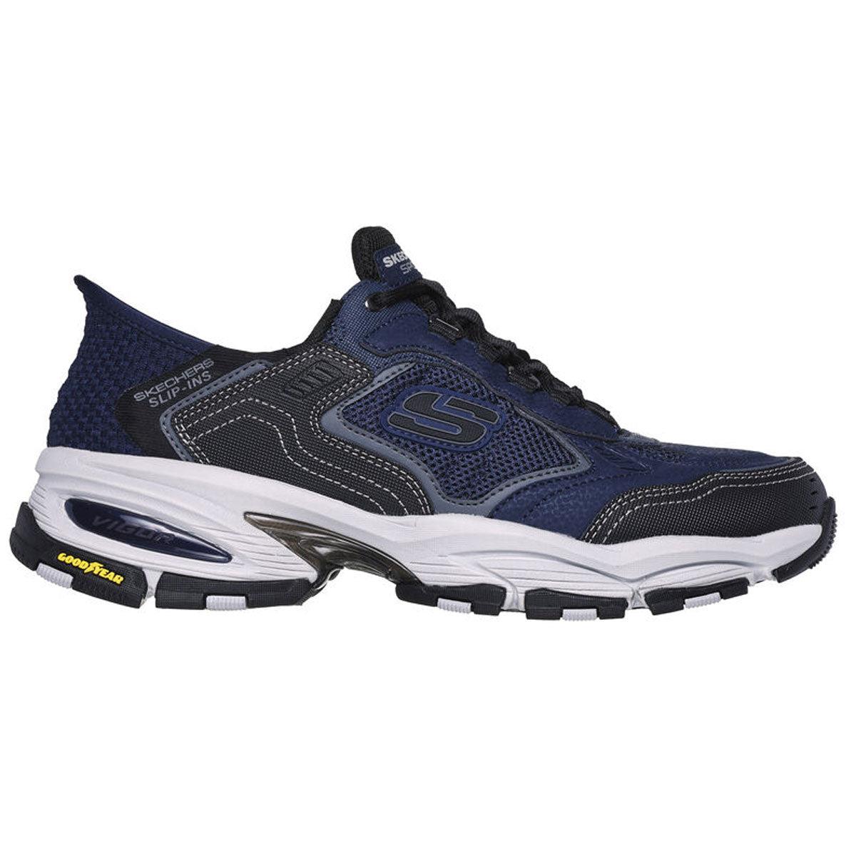 Skechers Men`s Vigor 3.0 Drafting Slip-ins Navy/black Low Top Sneaker Shoes - Description/Title/Image