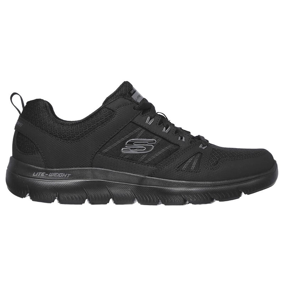 Skechers Men`s Summits World Black Low Top Sneaker Shoes Bbk - Description/Title/Image