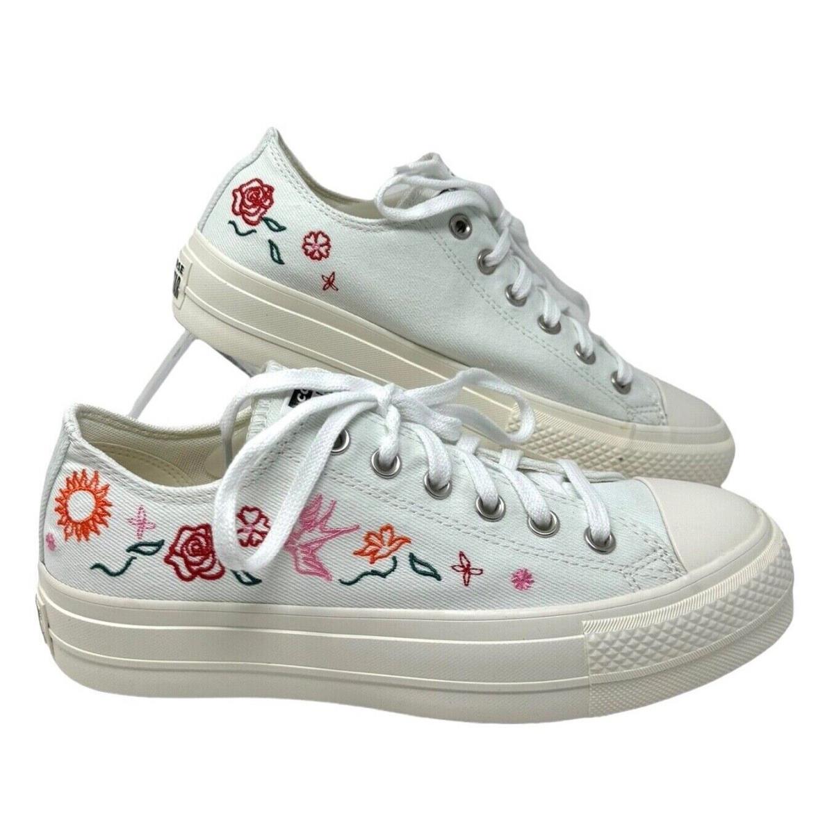 Converse Chuck Taylor Lift Platform Sneakers Canvas White Shoes Women`s A10822C