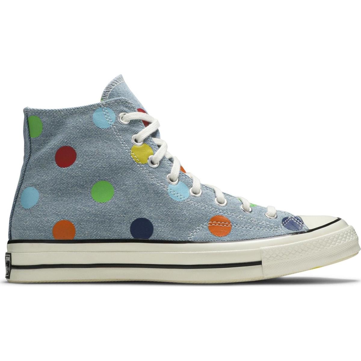 170011C Mens Converse Chuck Taylor All-star 70 HI `golf Wang Denim Polka Dots`