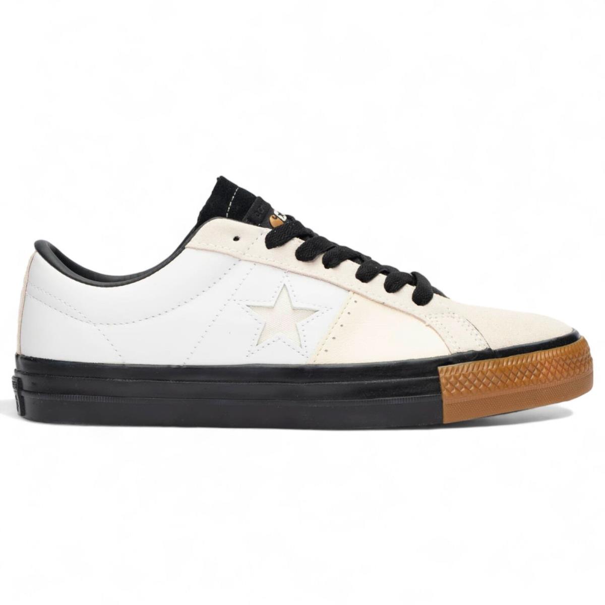 172551C Mens Converse Cons One Star Pro `carhartt Wip` - White/Black/Gum Honey