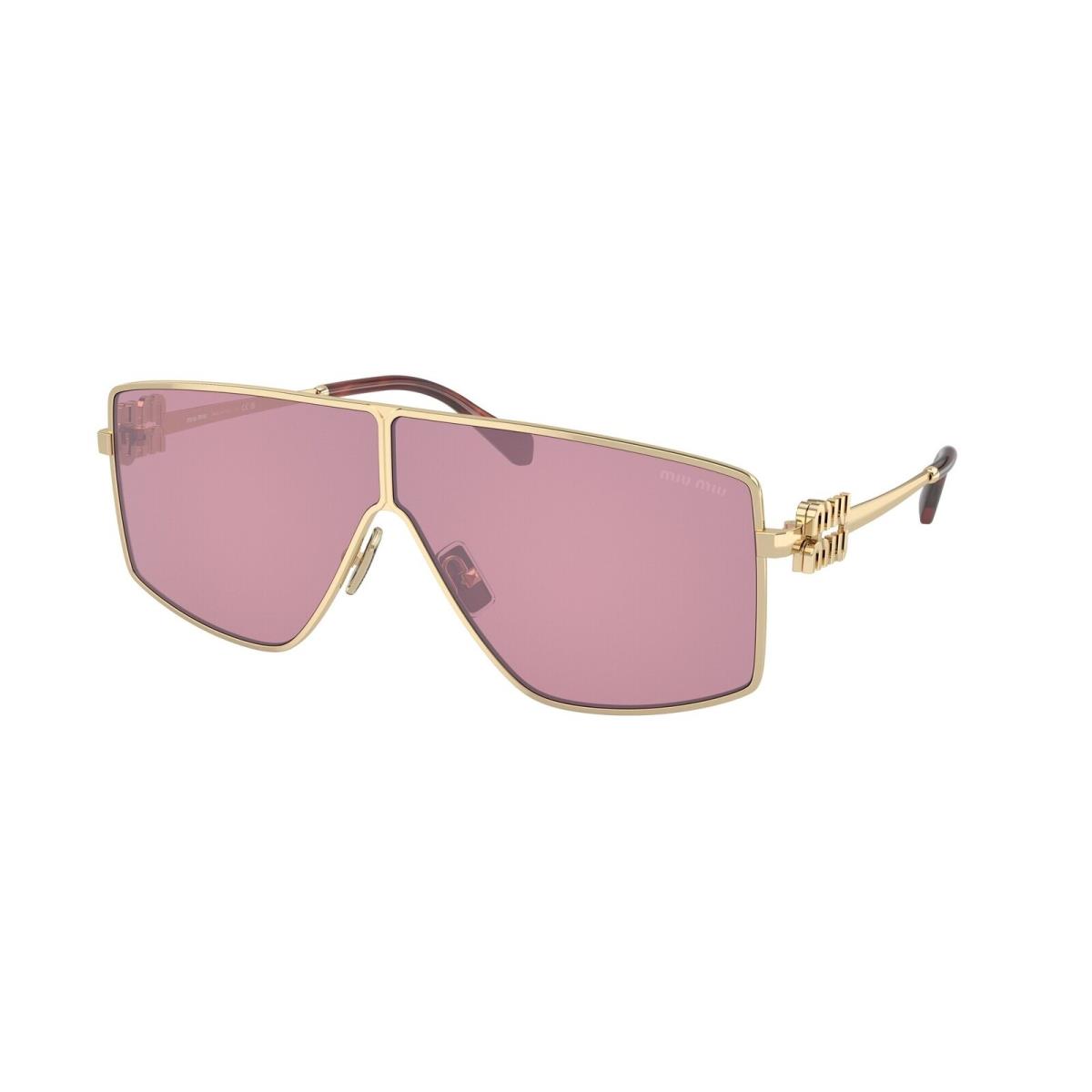 Miu Miu MU 51ZS ZVN50D Pale Gold Bordeaux 69 mm Women`s Sunglasses