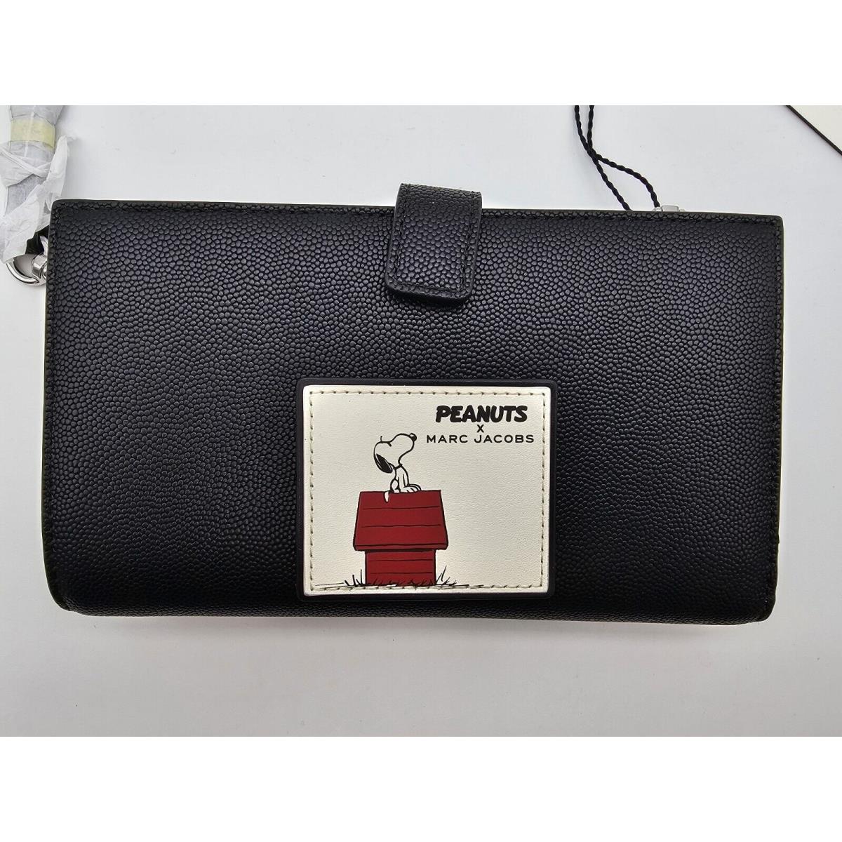 Marc Jacobs Peanuts Snoopy Large Bifold Black Wallet Snoopy MK0524