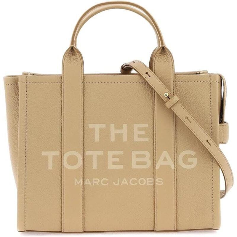 Marc Jacobs The Leather Medium Tote Bag Camel One Size