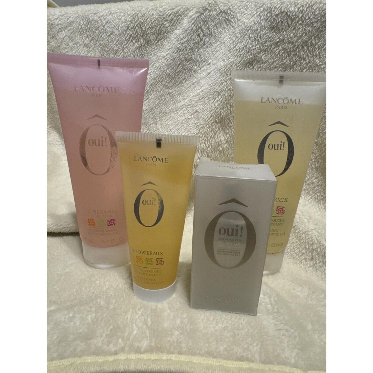 Lancome Paris Oui Showermix Megamix Shower Gel 6.7 FL Oz. Edt 1 Fl Oz Lot