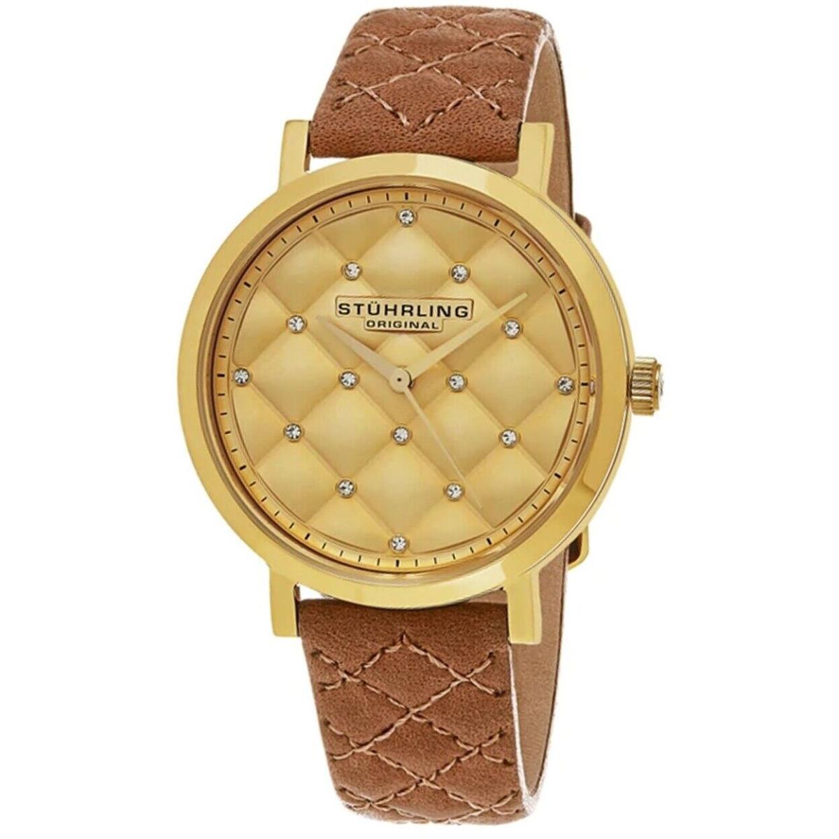 Stuhrling Womens Audrey Gold Dial Watch - 462.02