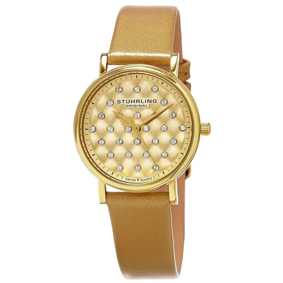 Stuhrling Womens Audrey Gold Dial Watch - 799.03