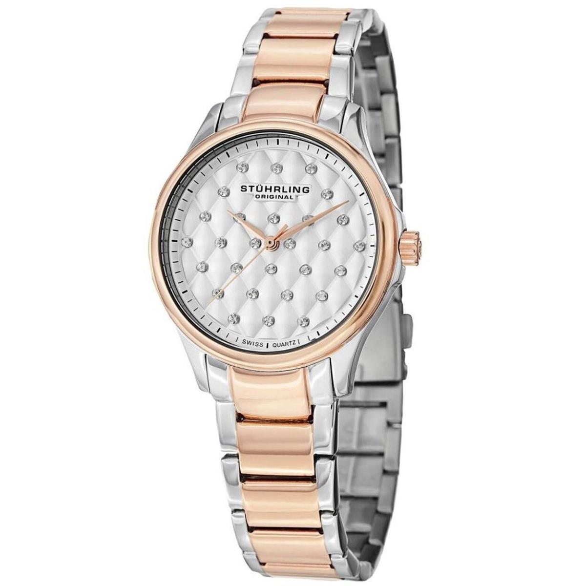 Stuhrling Womens Symphony Silver Dial Watch - 567.03