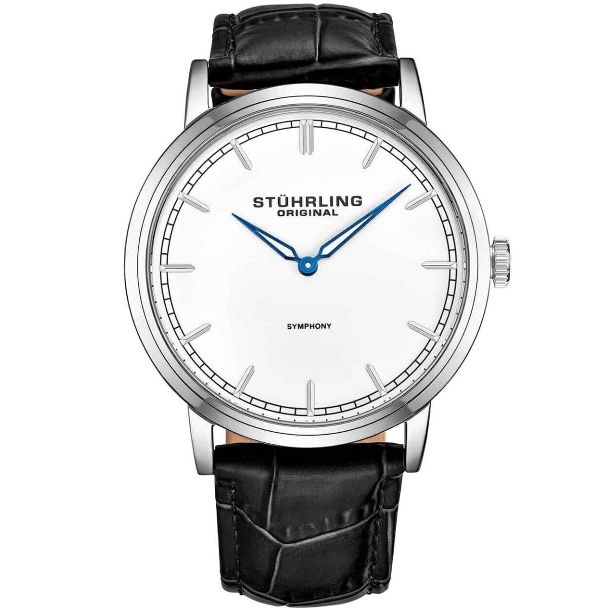 Stuhrling Mens Symphony White Dial Watch - 779.01