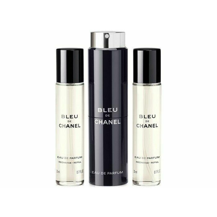 Chanel Bleu DE Chanel Eau de Parfum Twist and Spray Set 3 x 0.7 oz