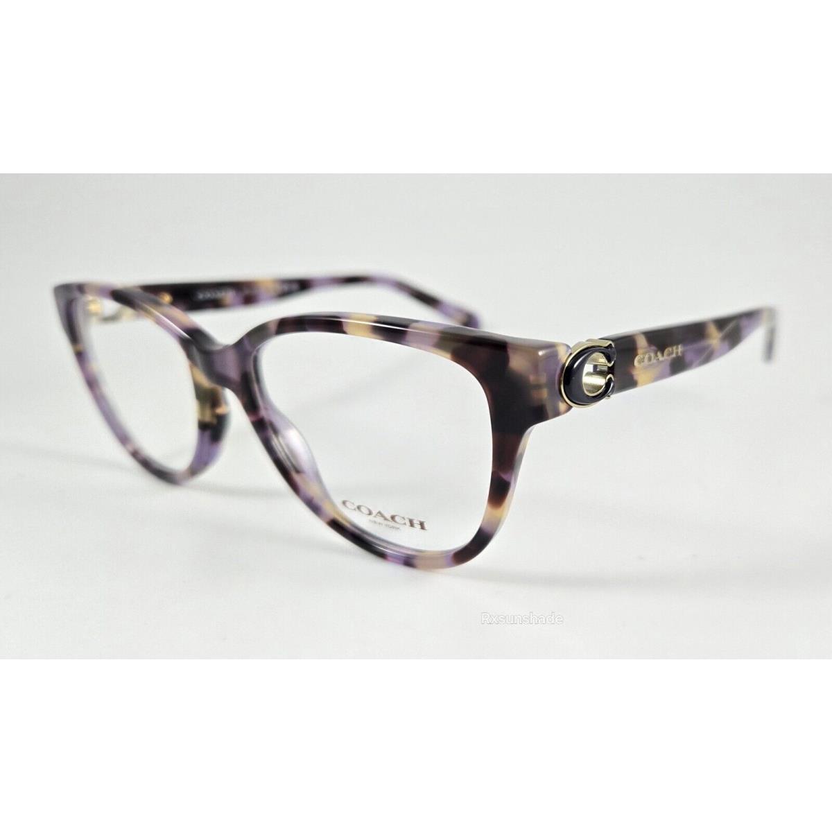 Coach Eyeglasses 6153 Color 5612 Lavender Tortoise Size 51 Women`s Cat Eye