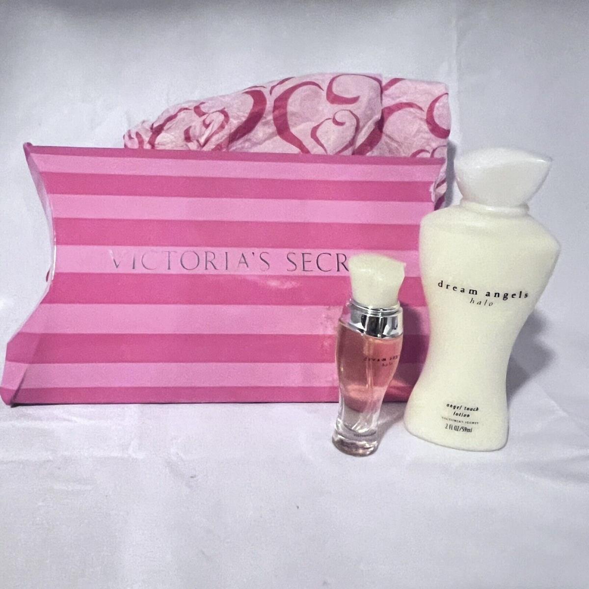 Victoria`s Secret Dream Angels Halo Edp Mini Spray .25 Angel Touch Lotion 2 oz