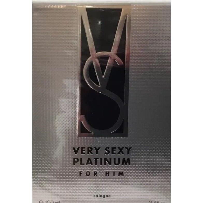 Victoria`s Secret Very Sexy Platinum For Him Cologne 3.4oz 100ml Spray