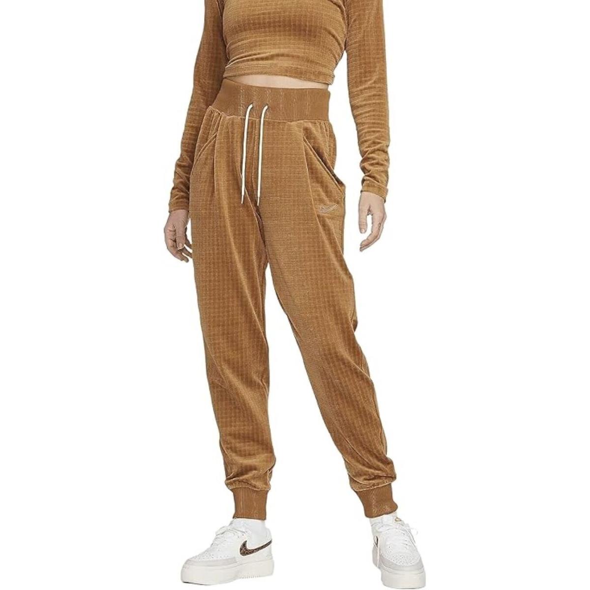 Nike Womens Velour High Waisted Pants