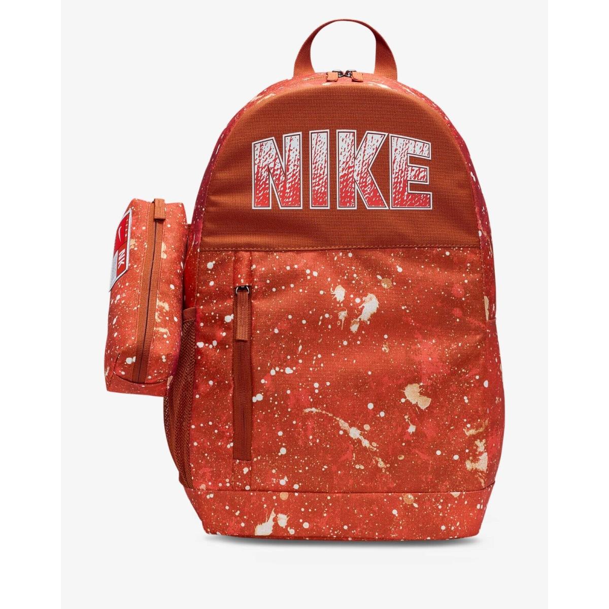 Nike Elemental Kids Backpack `cosmic Clay` Orange School Book Bag 20L