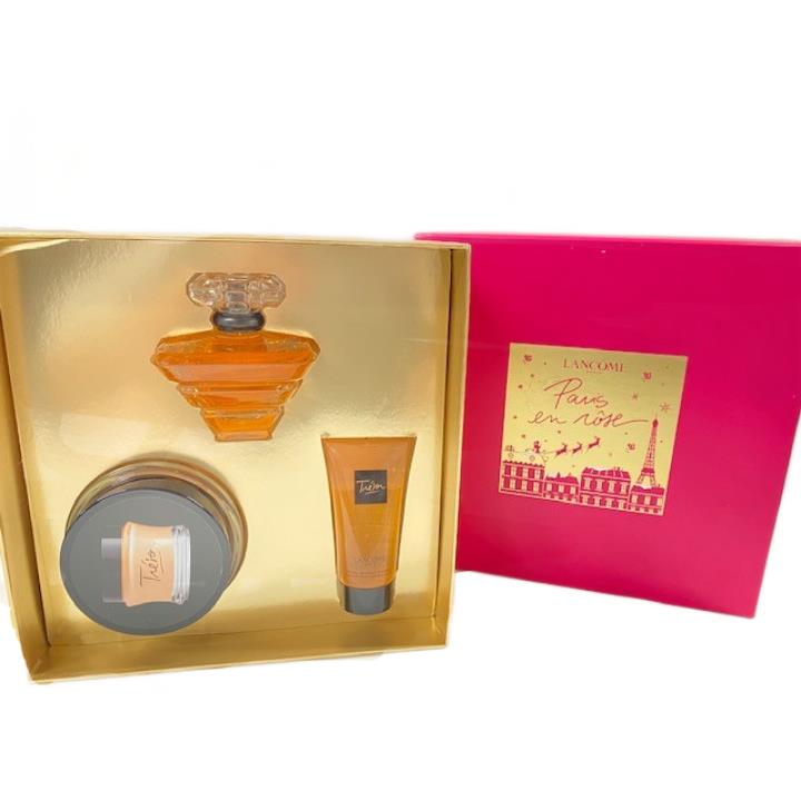 Lancome LA Vie Est Belle 3 Counts Parfum Set: 3.4oz Edp+ 1.7oz Gel 6.7ozCREAM