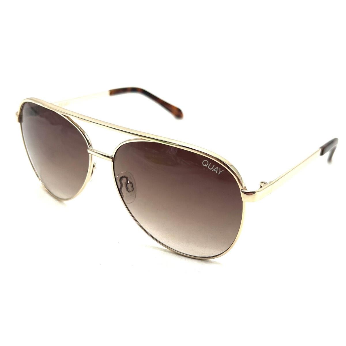 Quay Vivienne Mini Aviator Sunglasses Black Frame Smoke Lenses