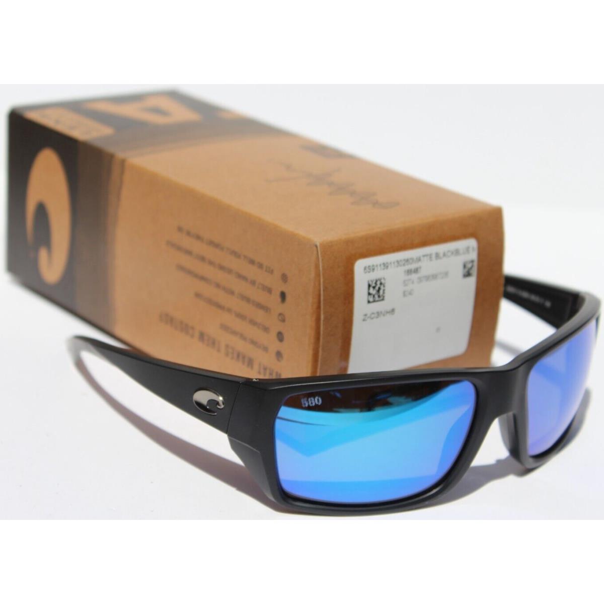 Costa Del Mar Tailfin 580G Polarized Sunglasses Black/blue Mirror