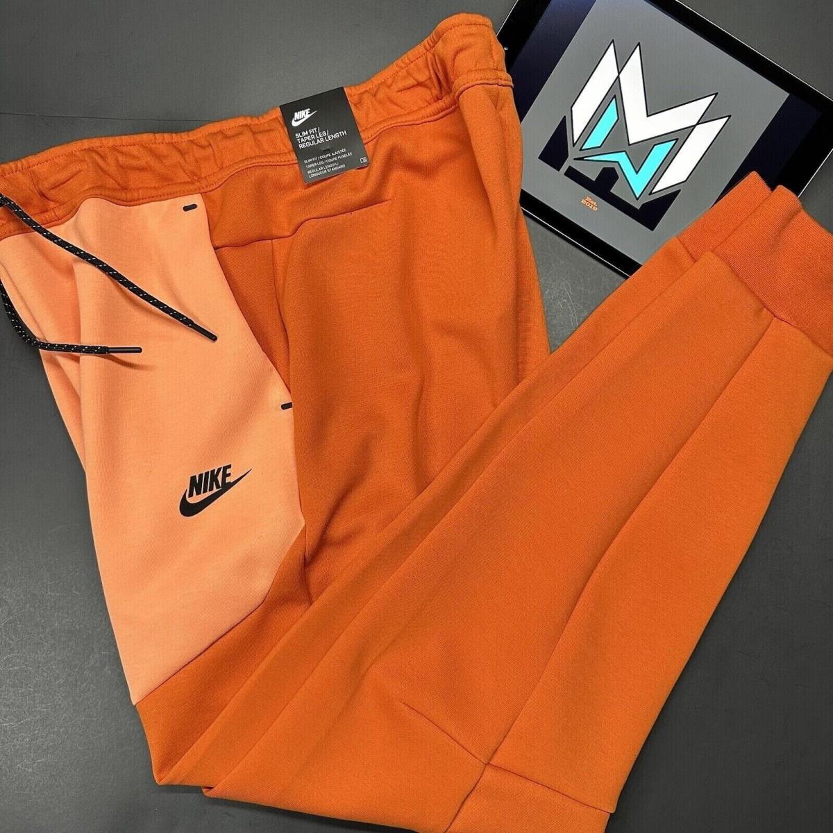 Nike Sportswear Tech Fleece Jogger Pants CU4495-893 Campfire Orange Men s Sizes