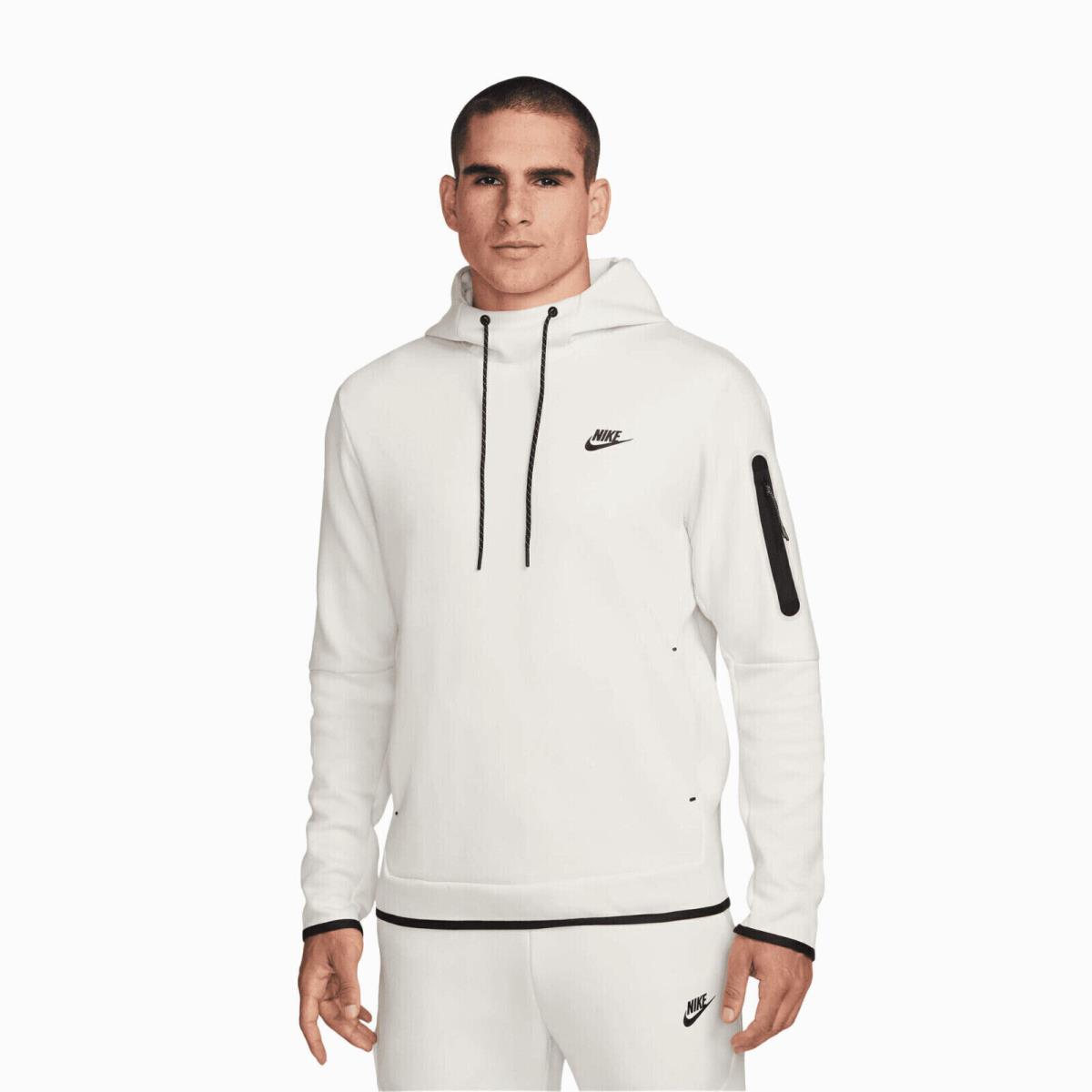 Nike Sportswear Tech Fleece White Men`s Size 2XL Hoodie Sweatshirt DD5174-030