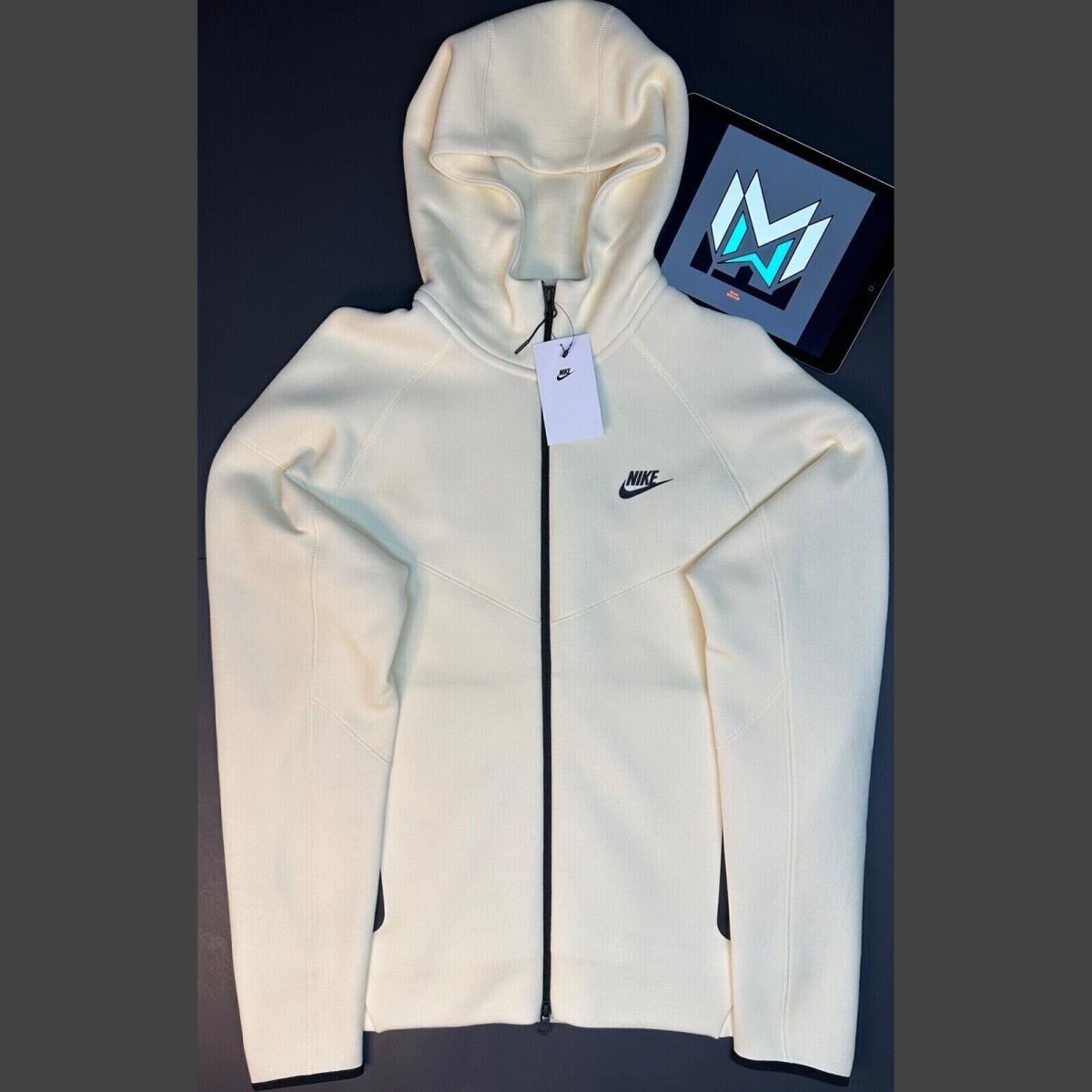 Nike Tech Fleece Windrunner Full-zip Hoodie Coconut Milk FB7921-113 Men s Sizes