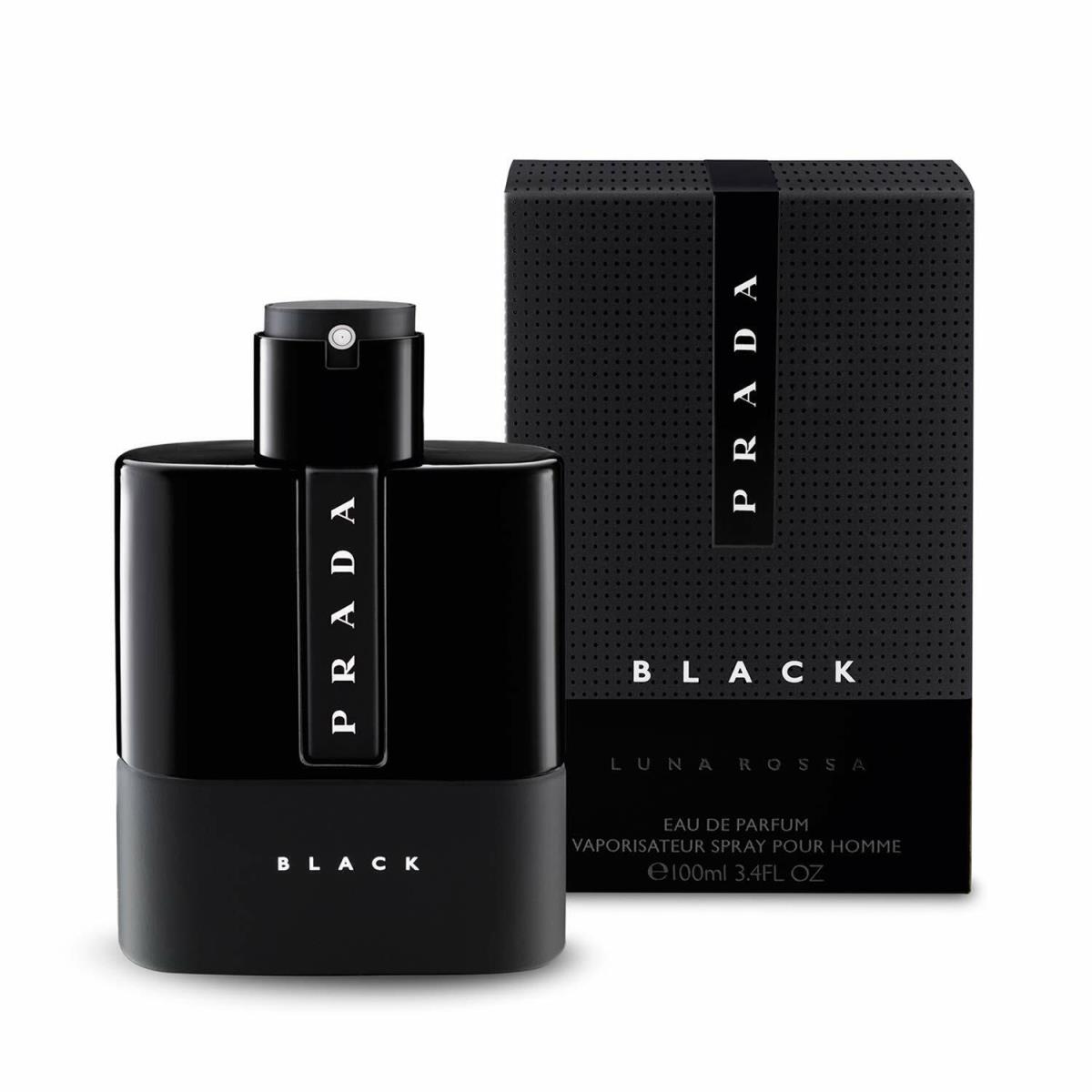 Prada Luna Rossa Black 100ml 3.4 Oz Eau De Parfum Spray Men Boxed