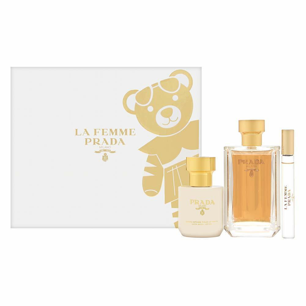 La Femme Prada Milano For Women 3 Piece Gift Set 3.4 oz Edp + 3.4 Lotion + M