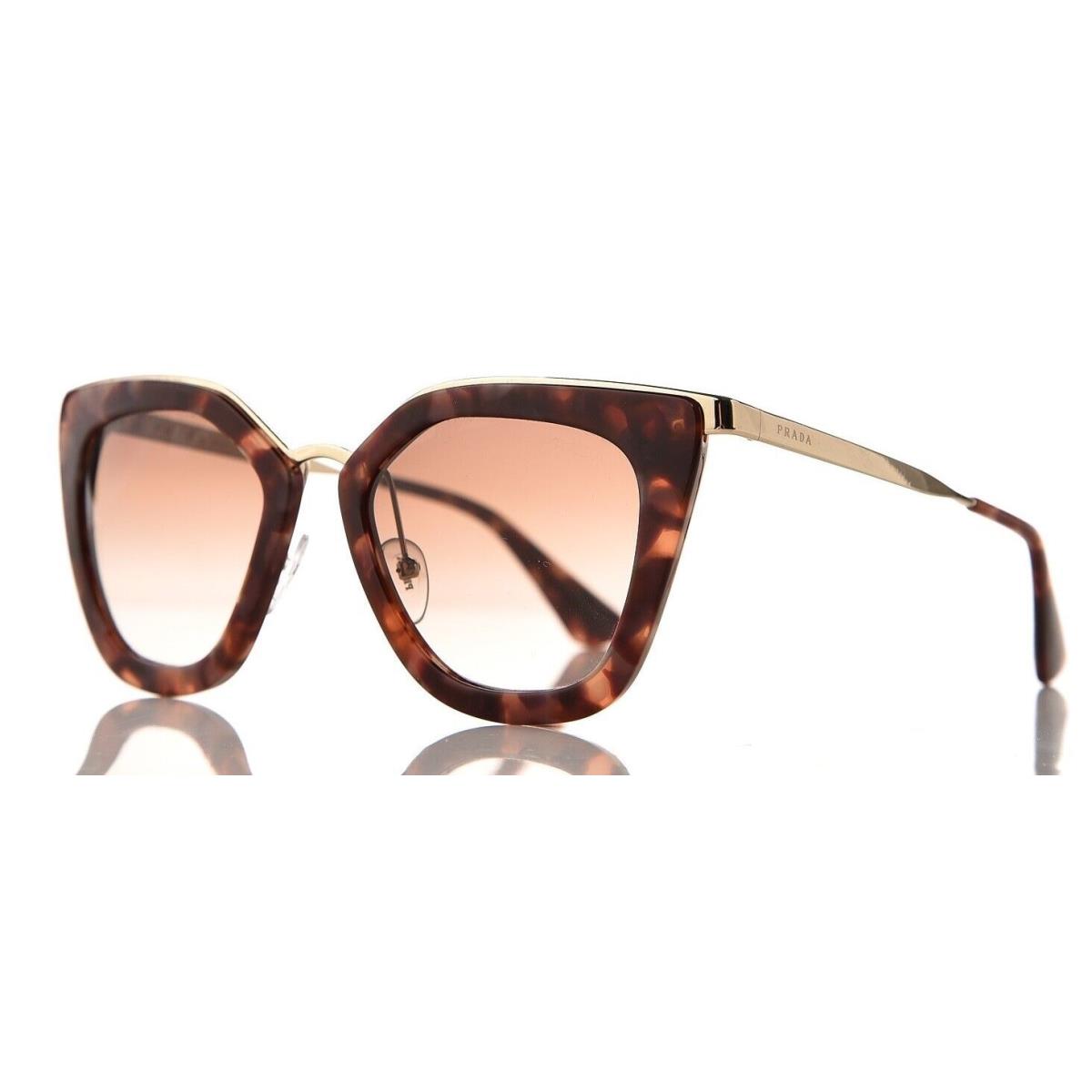 Prada SPR53S UE0-0A6 Butterfly Brown Pink/gold Sunglasses - Italy